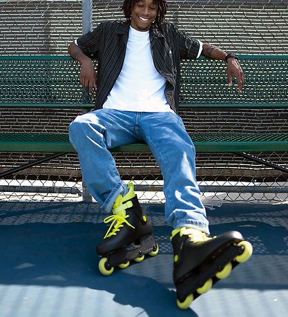 Impala Rulleskøjter - Lightspeed Inliners - Sort/Fluoro - Inline Impala Rulleskøjter - Lightspeed Inliners - Sort/Fluoro - Inline