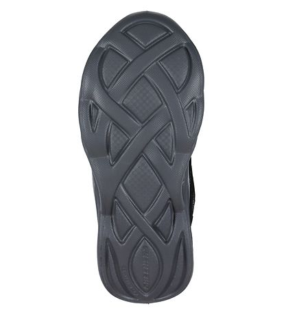 Skechers Støvler m. Lys - Twisted Brights - Sort/Rød