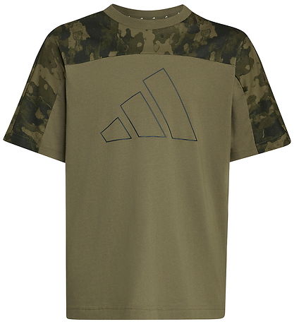 adidas Performance T-shirt - J Camo - Olistr/Junink