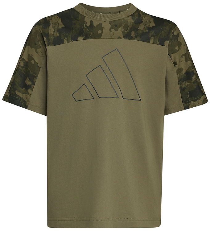 adidas Performance T-shirt - Olive Strata/Jungle Ink