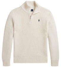 Polo Ralph Lauren Bluse - Strik - Half Zip - Nevis