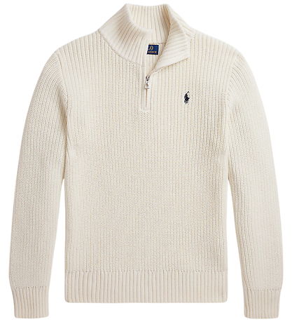 Polo Ralph Lauren Bluse - Strik - Half Zip - Nevis