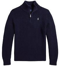 Polo Ralph Lauren Bluse - Strik - Half Zip - Refined Navy