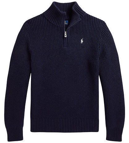 Polo Ralph Lauren Bluse - Strik - Half Zip - Refined Navy