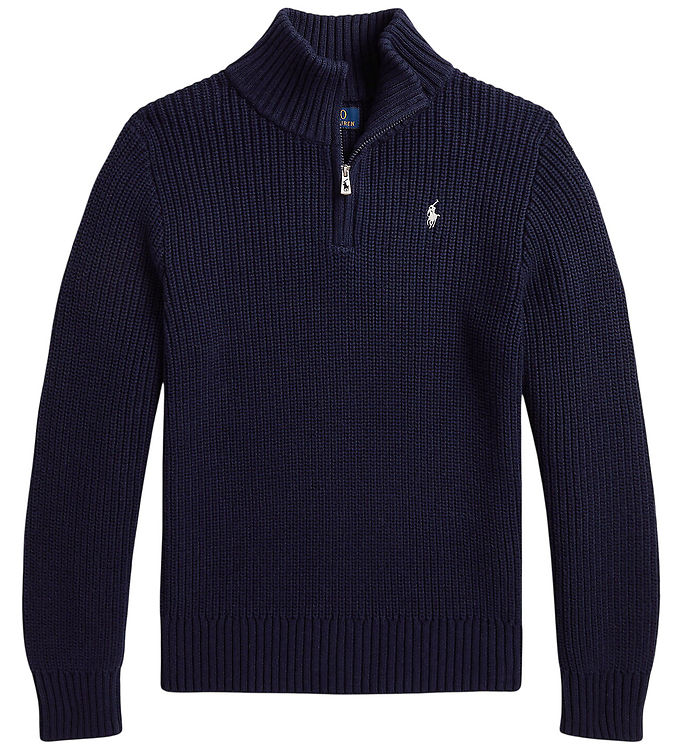 Polo Ralph Lauren Bluse - Strik - Half Zip - Refined Navy