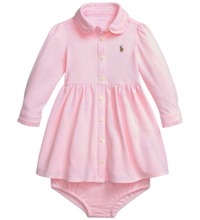 Polo Ralph Lauren Sæt - Kjole/Bloomers - Caramel Pink