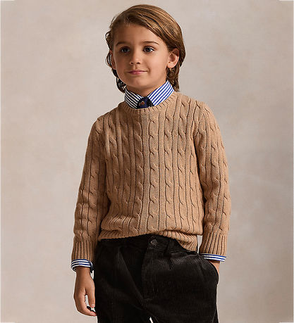 Polo Ralph Lauren Bluse - Strik - Cable - Camel