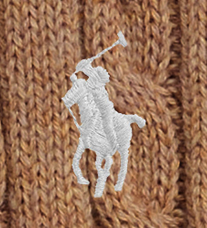 Polo Ralph Lauren Cardigan - Strik - Cable - Camel Heather