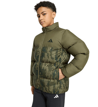 adidas Performance Dynejakke - J Sd AOP - Olistr/Ngtcar/Junink