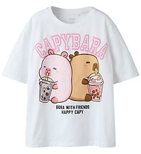 Name It T-shirt - NkfJyssa - Capybara - Bright White