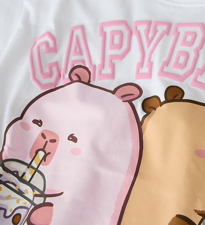 Name It T-shirt - NkfJyssa - Capybara - Bright White