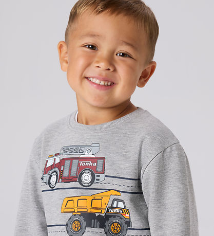 Name It Sweatshirt - NmmJorge - Tonka - Gråmeleret