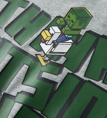 Name It Sweatshirt - NkmJacks - Minecraft - Gråmeleret