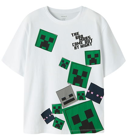 Name It T-shirt - NkmJulio - Minecraft - Bright White