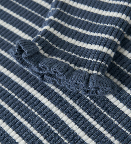 Name It Bluse - Strik - NkfVianna - Vintage Indigo/Bright White