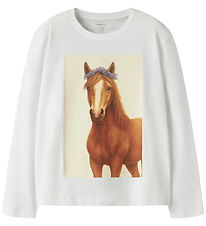 Name It Blouse - NkfVotea - Bright White/Horse