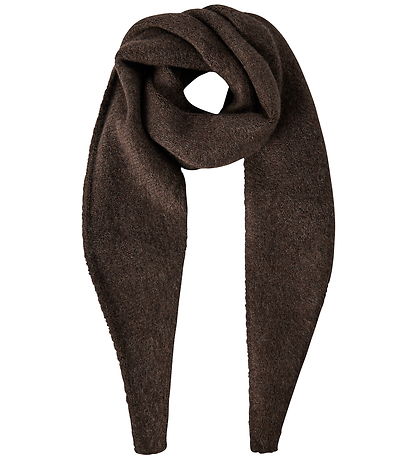LMTD Tørklæde - Strik - NlfLodet - Chocolate Brown