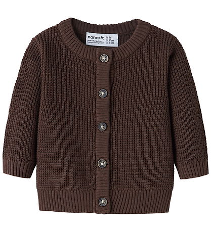 Name It Cardigan - Strik - NbnBubba - French Roast
