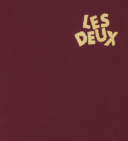Les Deux Sweatshirt - Chocolate Truffle Red