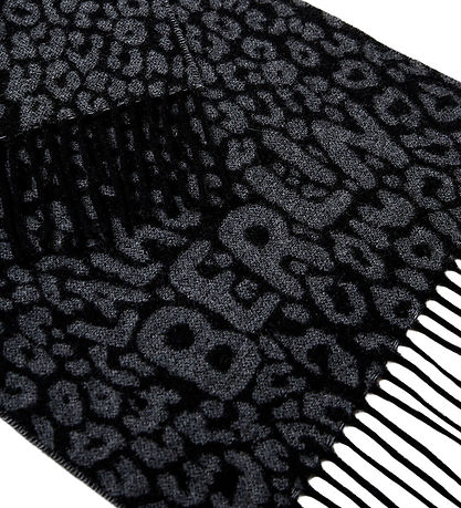 Lala Berlin Tørklæde - Uld - 180x38 cm - Black Leo