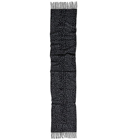 Lala Berlin Tørklæde - Uld - 180x38 cm - Black Leo