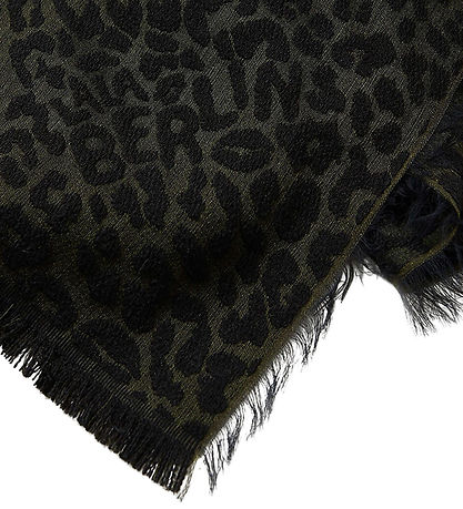 Lala Berlin Tørklæde - 248x60 - Leo Jacquard Moss Black