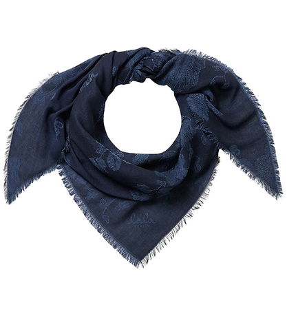 Lala Berlin Tørklæde - 244x62 - Akryl/Viskose - Lace Navy