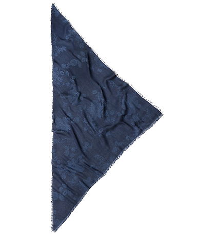 Lala Berlin Tørklæde - 244x62 - Akryl/Viskose - Lace Navy