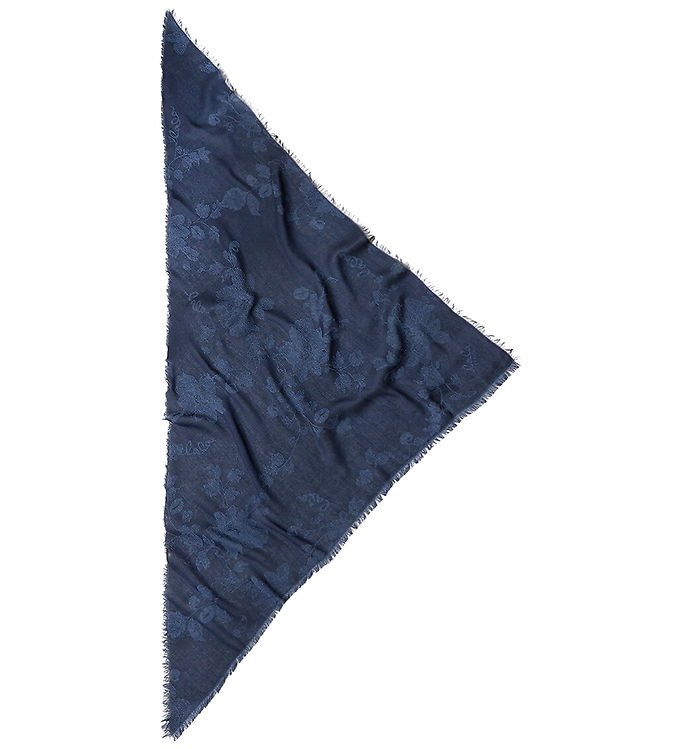 Lala Berlin Tørklæde - 244x62 - Akryl/Viskose - Lace Navy