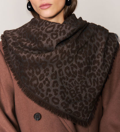 Lala Berlin Tørklæde - 248x60 - Leo Jacquard Taupe Brown