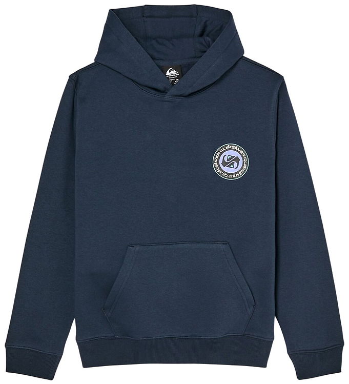 Quiksilver Hoodie - Grafik - Dark Marinblå
