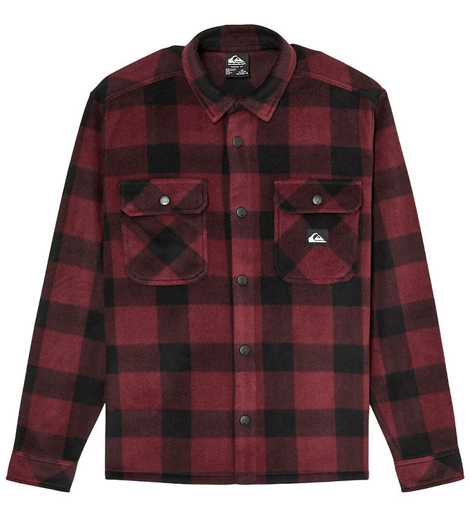 Quiksilver Fleecejakke - Venture Polar - Oxblood/Sortternet