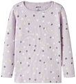 Name It Bluse - Rib - NmfDottia - Lavender Fog