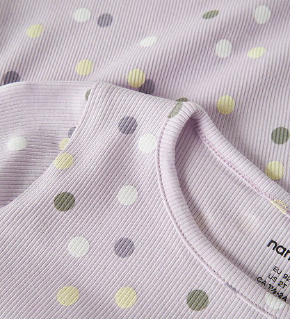 Name It Bluse - Rib - NmfDottia - Lavender Fog