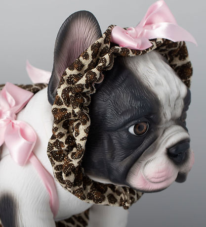 Asi Dukke - 32 cm - Lily The Bulldog - Jubilæumsudgave - Leopard