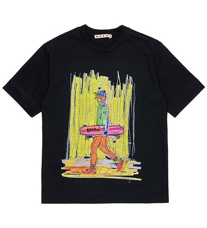 Marni T-shirt - Sort m. Print