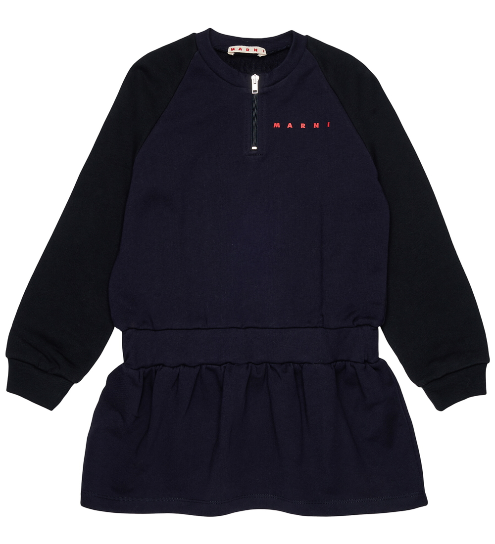 Marni Robe en Molleton - Dark Sea BlueNoir - Marni - 10 ans 140 - Robe 190 €
