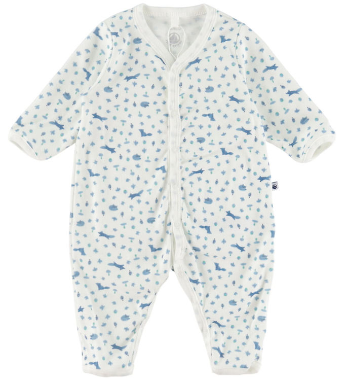 Petit Bateau Heldragt - Dors Bien Sans Pieds - Marshmallow/Bleu