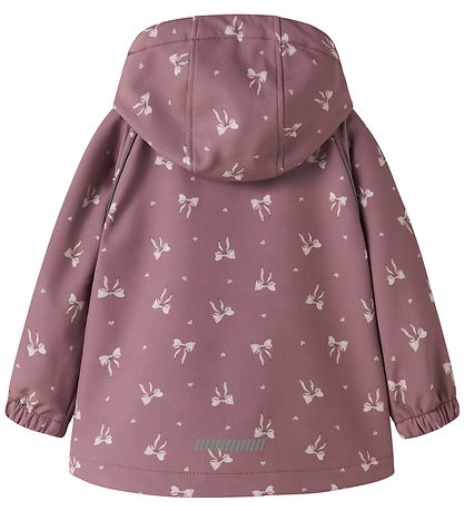 Name it Softshell Jakke - NmfAlfa08 - Wisful Mauve/Heart Bow