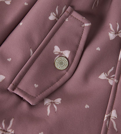 Name it Softshell Jakke - NmfAlfa08 - Wisful Mauve/Heart Bow