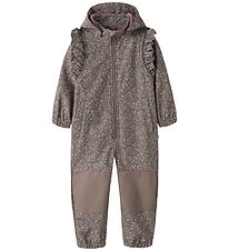 Name it Softshelldragt m. Fleece - NmfAlfa08 - Brown Lentil/Flow