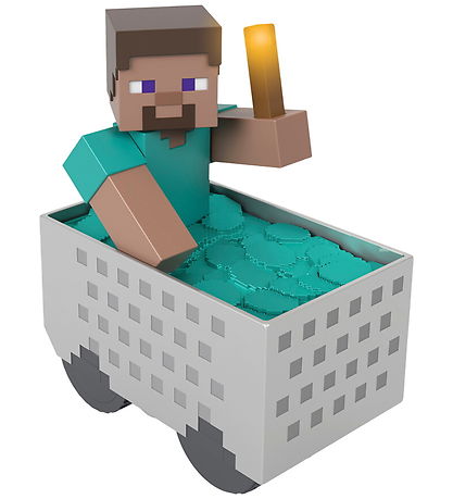 Minecraft Fjernstyret Bil - RC Steve m. Minecraft Wagon