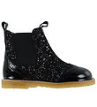 Angulus Støvler -  Black/Black Glitter/Black Elastic