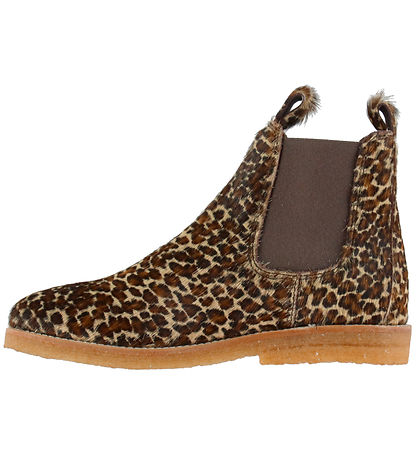 Angulus Støvler - Chelsea - Mini Leo Pony/Brown Elastic