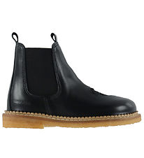 Angulus Støvler - Black/Black Glitter/Black Elastic