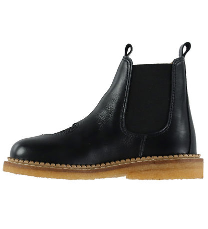 Angulus Støvler - Black/Black Glitter/Black Elastic