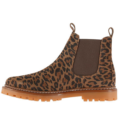 Angulus Støvler - Chelsea - Leopard/Brown Elastic