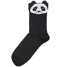 DYR-Cph Chaussettes - Animaux 3D - Noir av. Panda