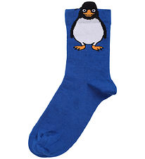 DYR-Cph Chaussettes - Animaux3D - Bleu av. Pingouin