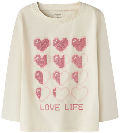 Name It Bluse - NmfLaraine - Antique White